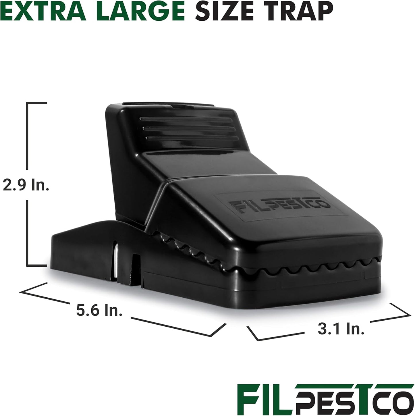 Set of 12 Professional Grade Extra Large Rat Snap Traps, Mouse Trap, R