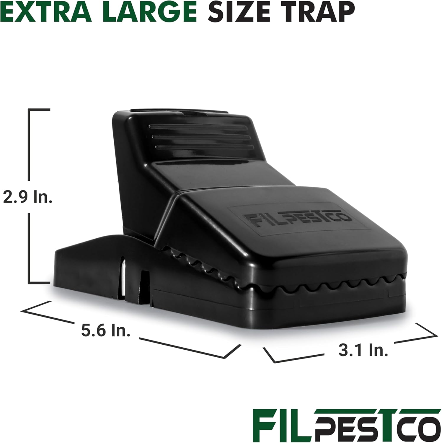 Set of 12 Professional Grade Extra Large Rat Snap Traps, Mouse Trap, R