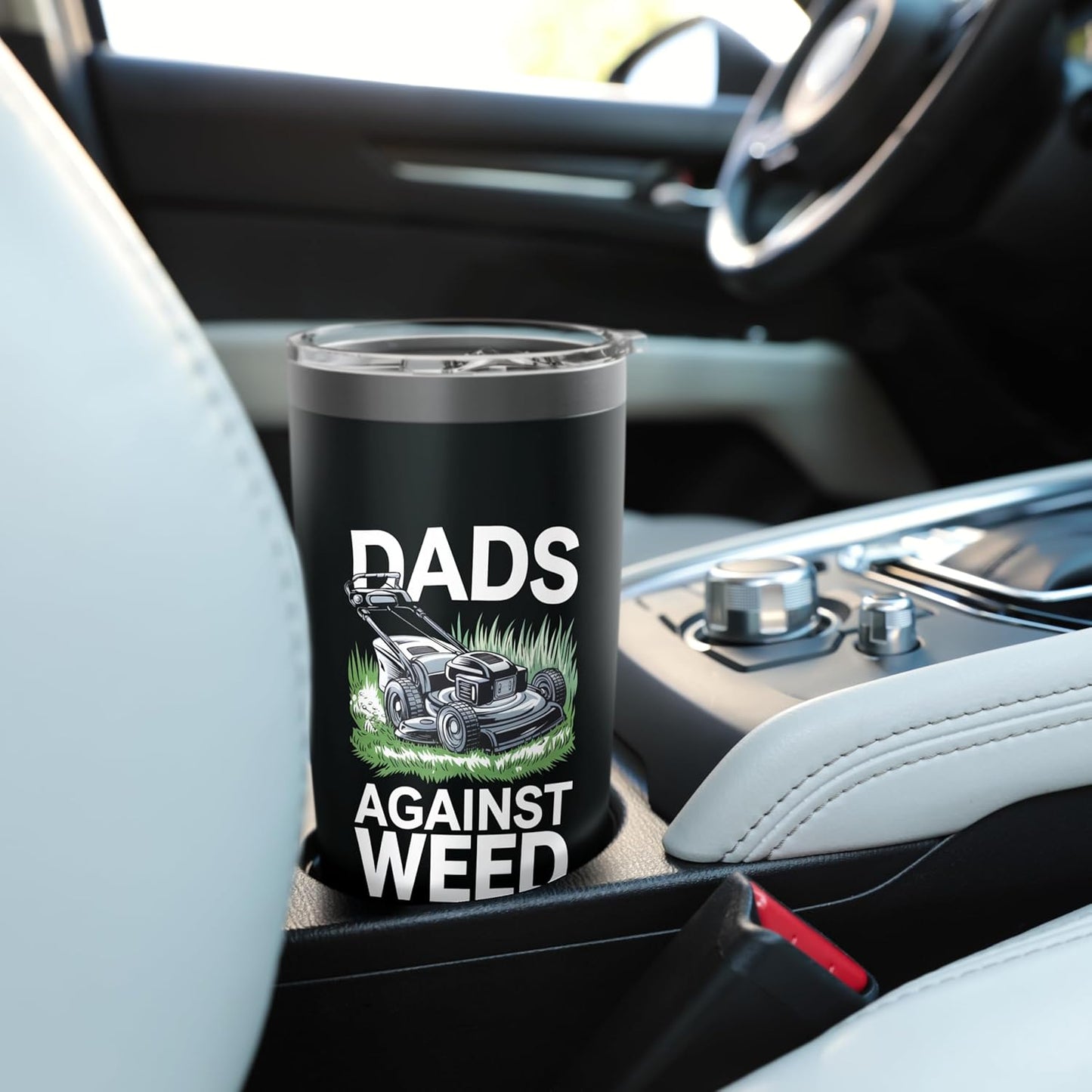 Dads Against Weed Lawn Care Gardener Stainless Steel Insulated Tumbler