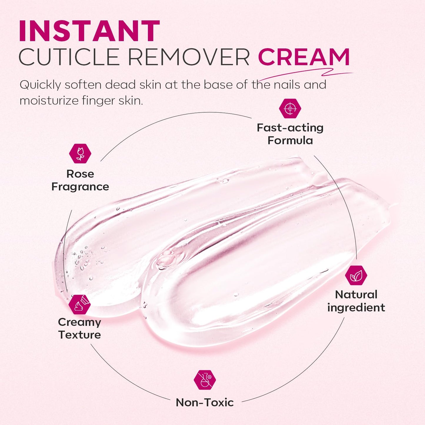 Modelones Cuticle Remover Kit - Cuticle Remover Cream & Cuticle Oil, C