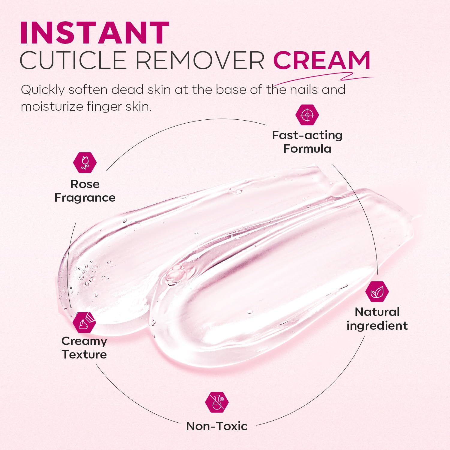 Modelones Cuticle Remover Kit - Cuticle Remover Cream & Cuticle Oil, C