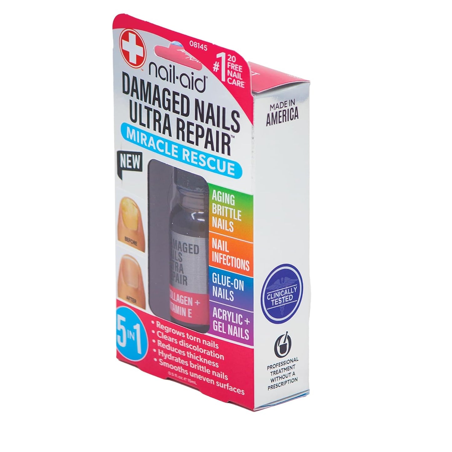 Nail-Aid - 5-in-1 Damaged Nails Multi-Repair for Fingernails or Toenai