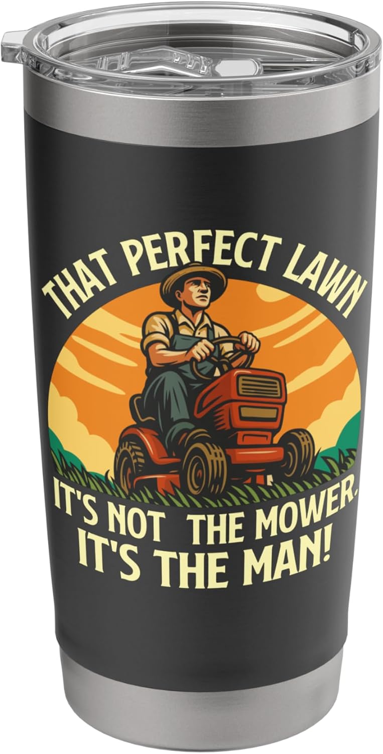 That Perfect Lawn - Landscaping Lawn Mower Mowing Stainless Steel Insulated Tumbler