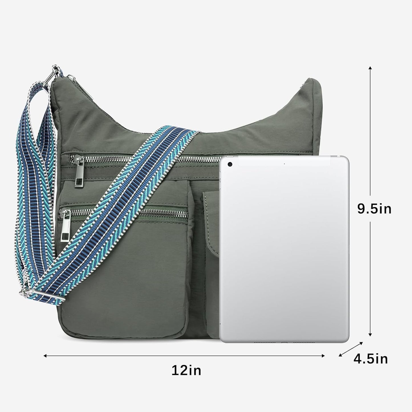 CLUCI Travel Purses for Women, Waterproof Nylon Crossbody Bags for Wom