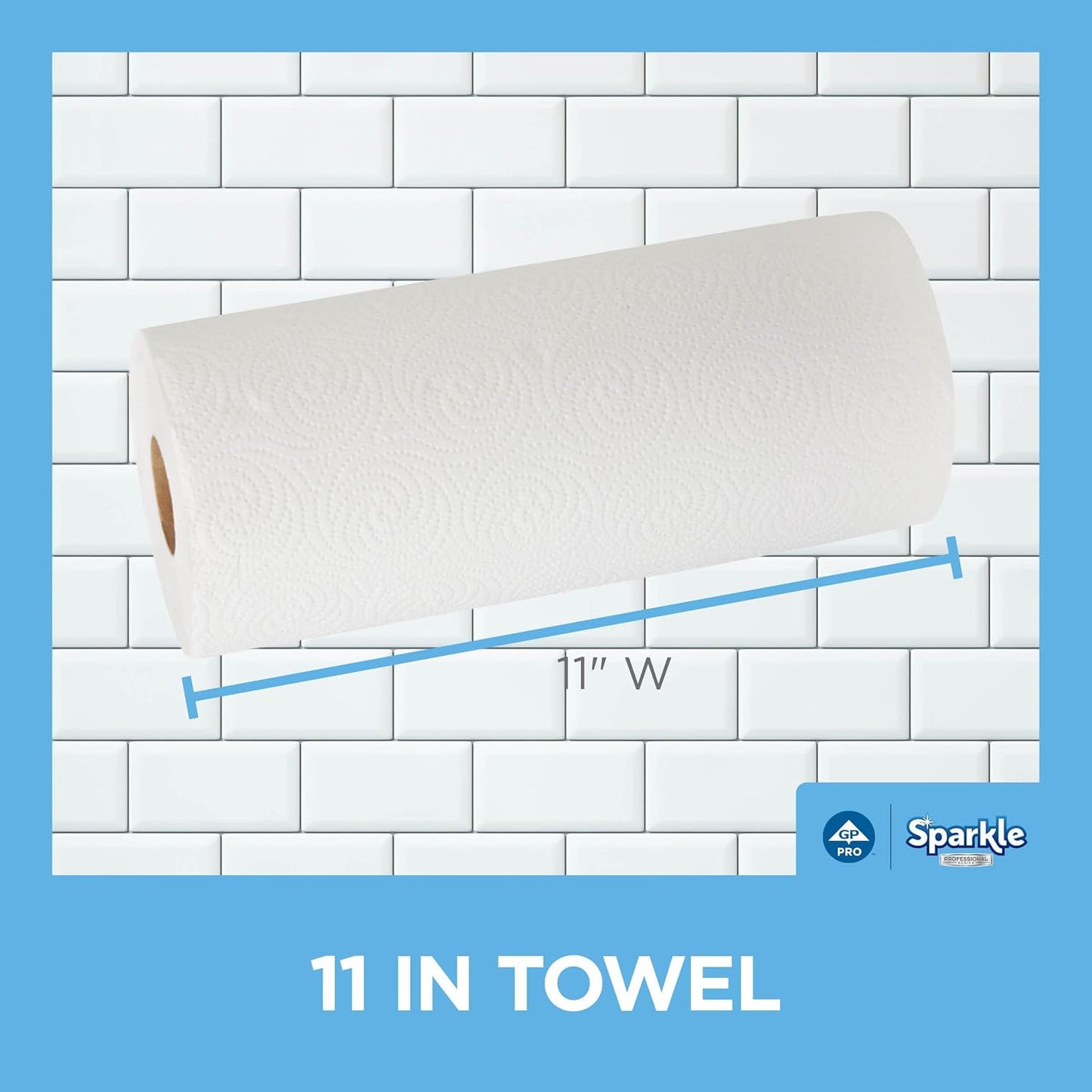 Georgia-Pacific Sparkle Professional Series 2-Ply Perforated Kitchen Paper Towel Rolls by GP PRO (Georgia-Pacific), 2717201, 70 Sheets Per Roll, 30 Rolls Per Case