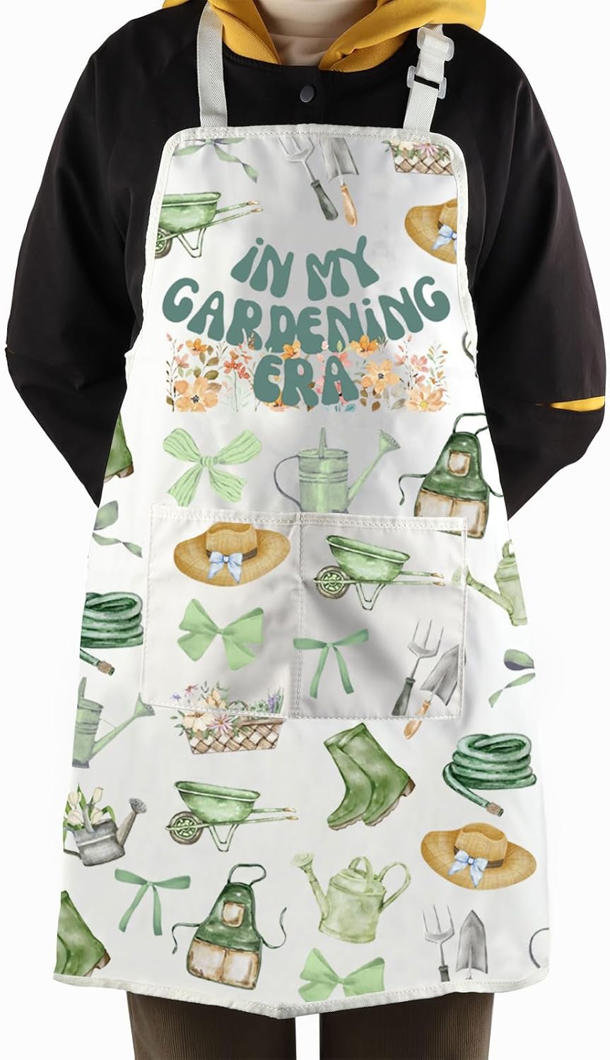 WCGXKO In My Gardening Era Kitchen Apron Gardener Gift Garden Lover Gift Garden Gift Cute Plant Mom Gift Mother’s Day Gift
