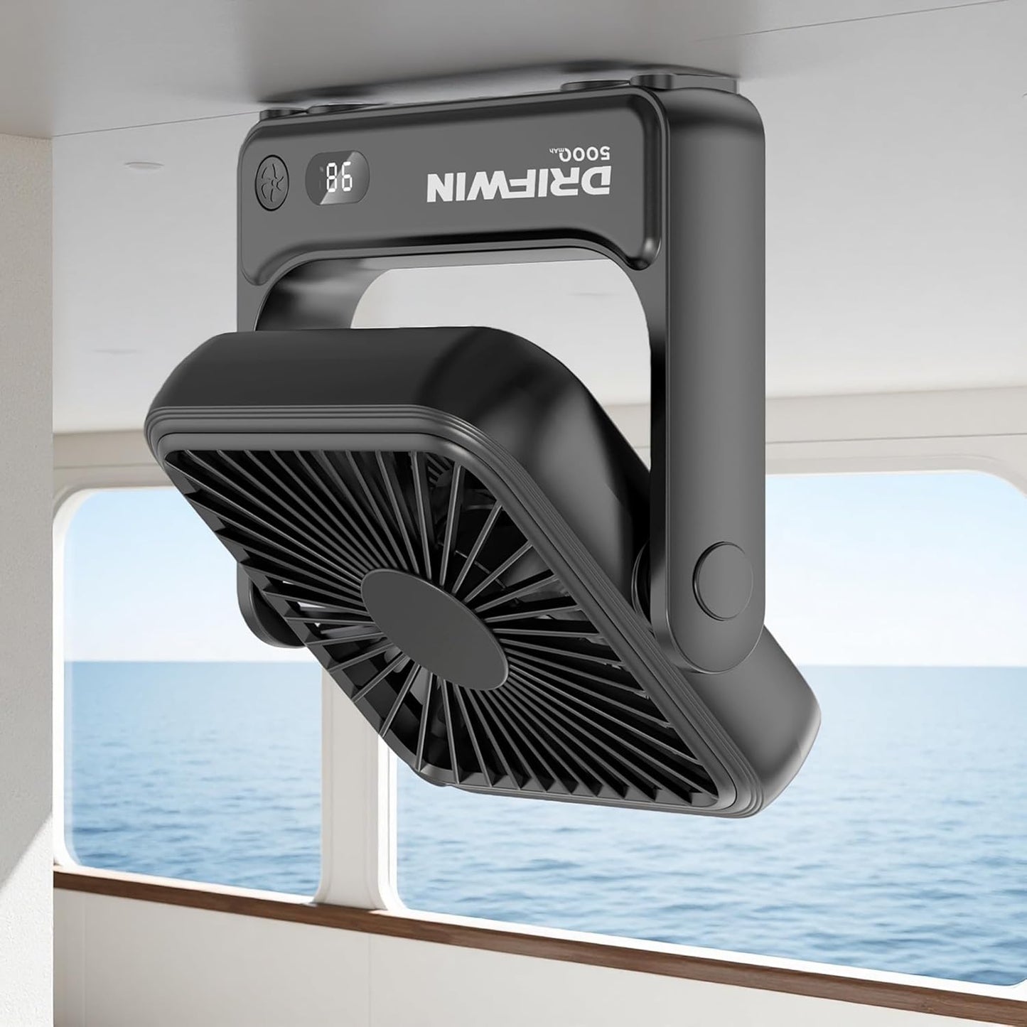 Magnetic Cruise Approved Fan, 5000mAh Ultra-Slim Travel Fan Rechargeable, 4-Speed, Hook Design, Portable Fan for Cruise Ship Cabin, Bedroom Sleeping, Camping, Travel & Cruise Essentials 2026