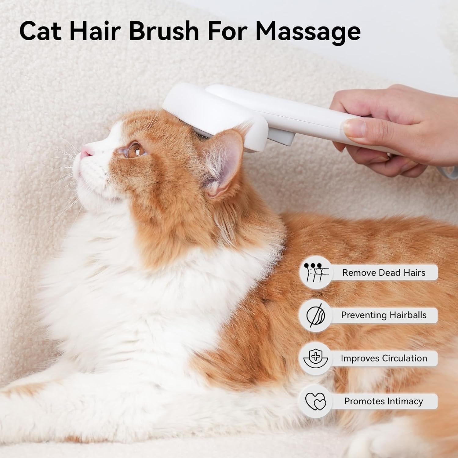 Aumuca Cat Brush for Shedding, Cat Brushes for Indoor Cats, Cat Brush 