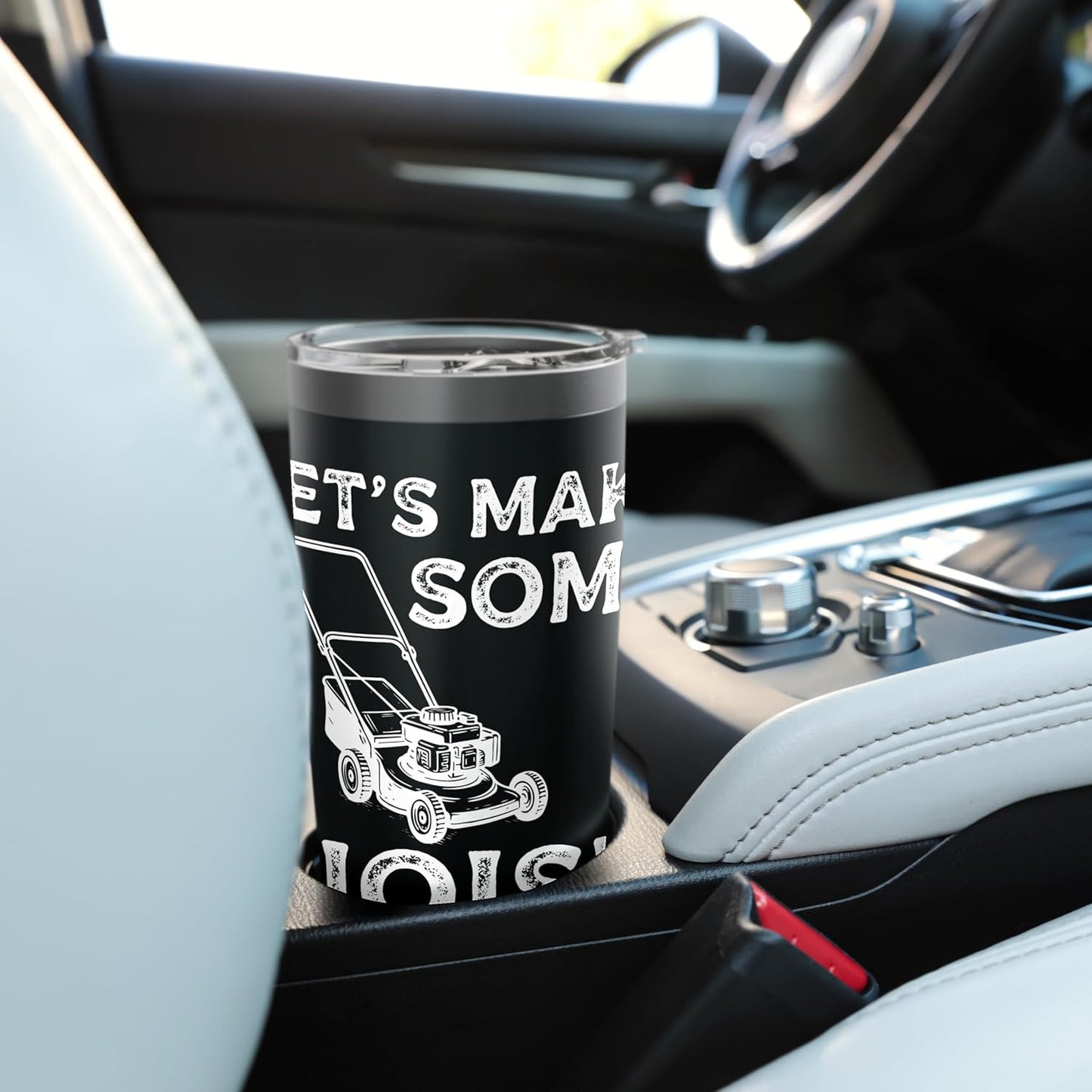 Lets Make Some Noise Lawn Mower Stainless Steel Insulated Tumbler