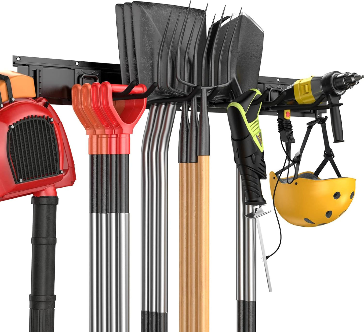 2 Pcs Garage Hooks, Heavy Duty Garage Storage Hooks Steel Tool Organizer Wall Mount Hanger Rack Garage Storage Utility Hooks for Car Tires, Ladders, Chairs, Strollers, Power Tools, Garden Tools