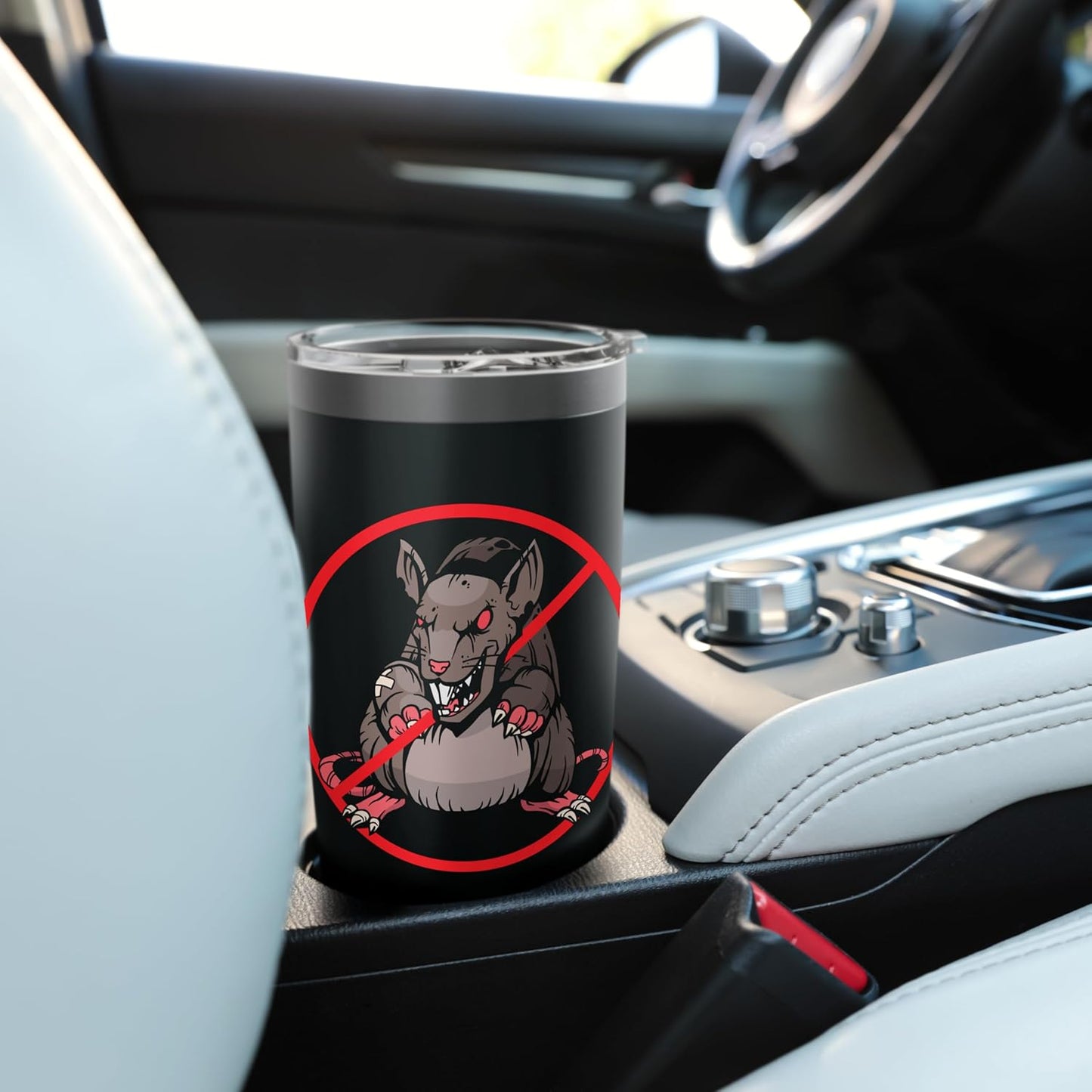 No Rat Sign Exterminator Animal Control Pest Control Stainless Steel Insulated Tumbler