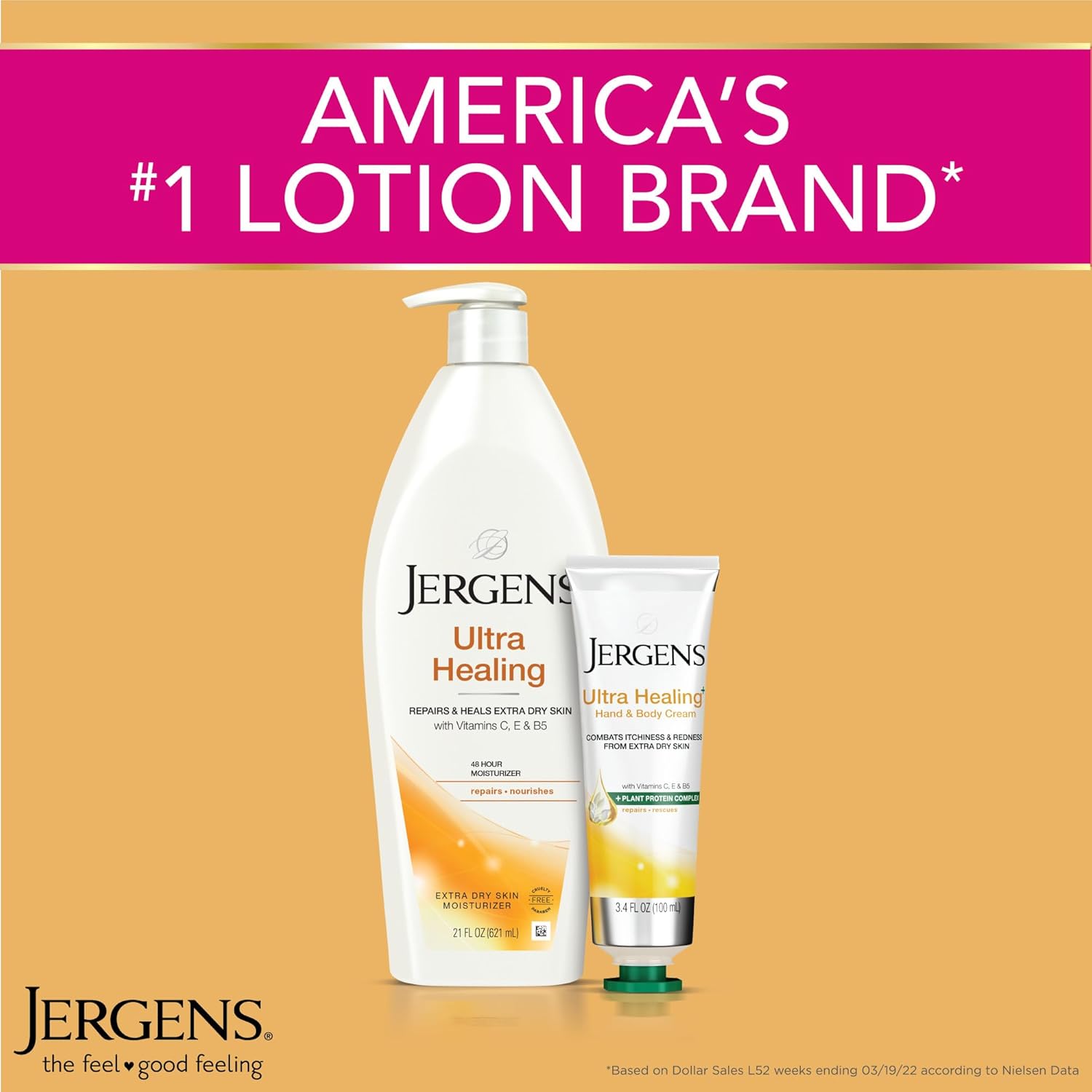 Jergens Ultra Healing Dry Skin Lotion, Hand and Body Moisturizer for Q