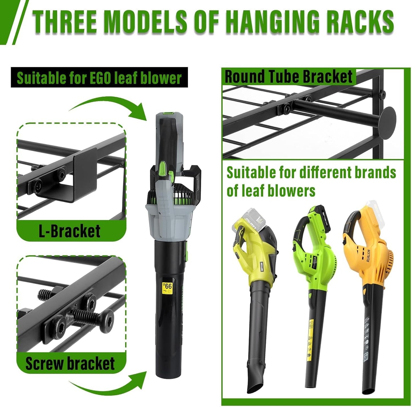 Black Alloy Steel Power Tool Organizer Wall Mount, 4-Tier Shelf, 12.59 * 11.8 * 16.53 Inches, Perfect for Garage Tool Storage