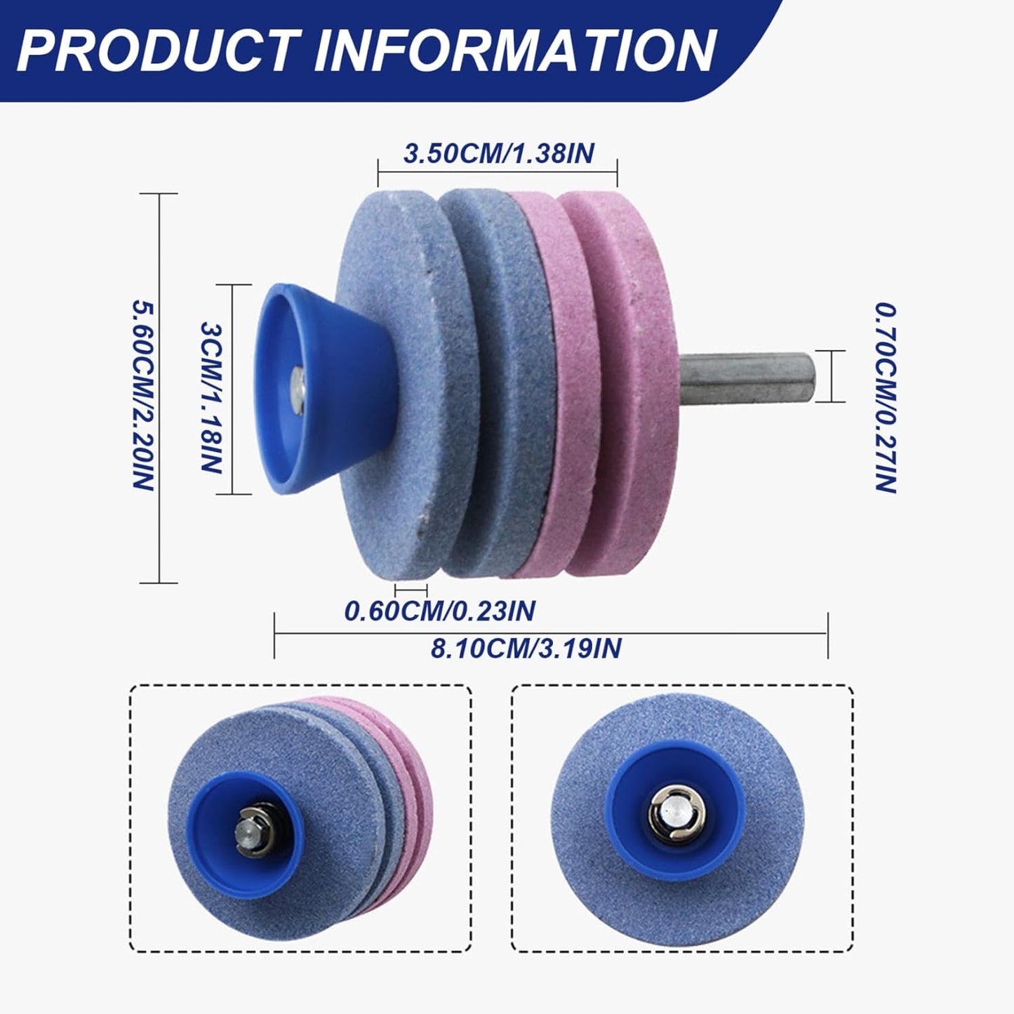 Garden Tool Sharpener, Four Layers Lawnmower Blade Sharpener, Grinding