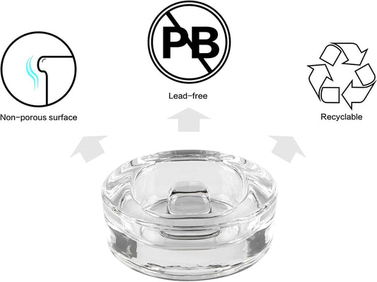 4-Pack of Fermentation Glass Weights with Easy Grip Handle for Wide Mouth Mason Jars