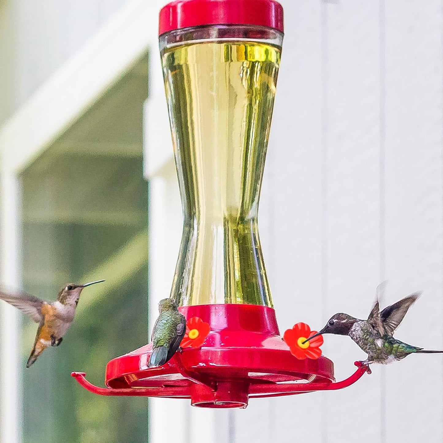 30pcs Hummingbird Feeder Replacement Flowers with 4 Cleaning Brushes, Replacement Feeding Ports Bird Feeder Parts for Hummingbird Feeders