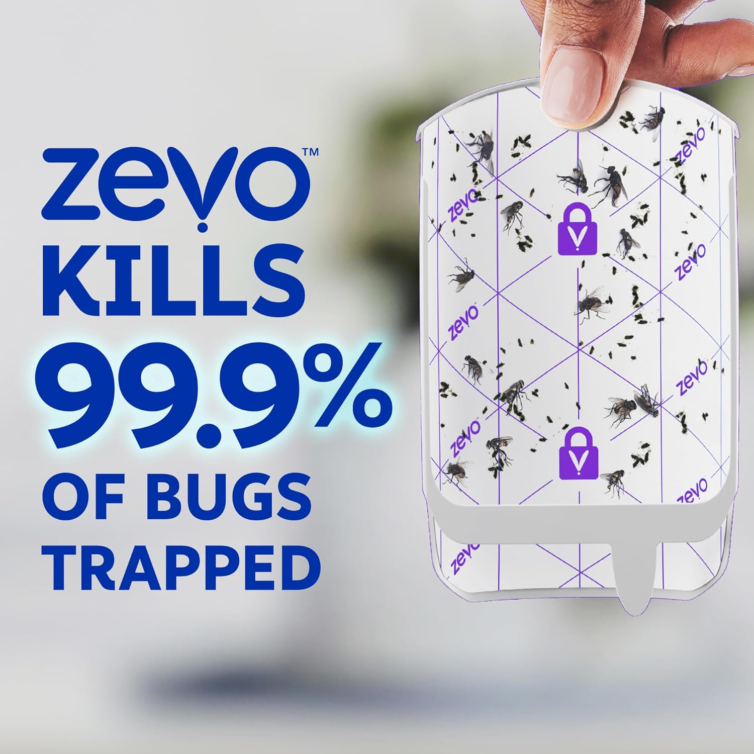 Zevo 2 Flying Insect Traps & 4 Refill Cartridges - Plug in Fly Trap & 