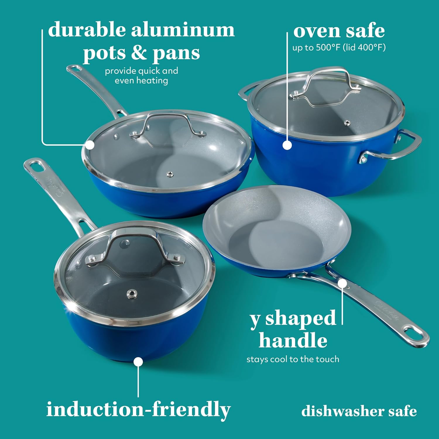 Sur La Table Kitchen Essentials 10 Piece PFA Free Titanium Ceramic Non