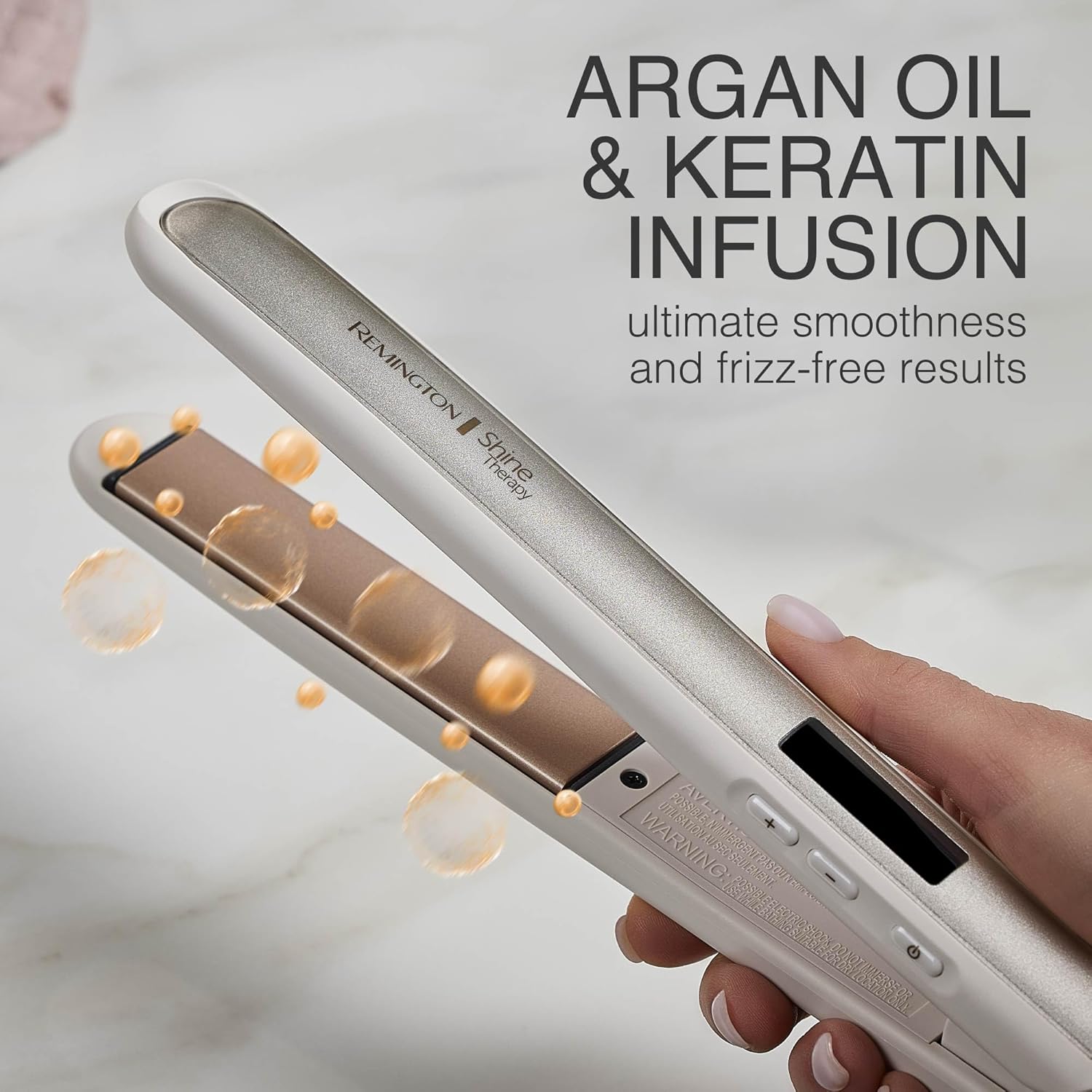 Remington Shine Therapy 1 inch Hair Straightener Iron, Flat Iron Infus