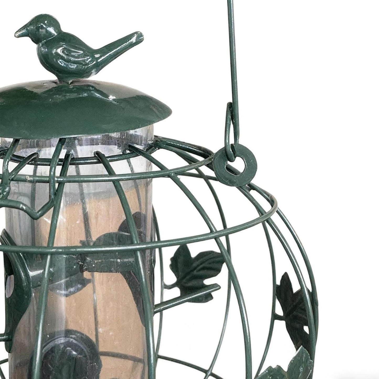 Bird Feeders Outdoor - Tube Feeding Squirrel Proof Design for Safe Wild Bird Feeding, Garden and Backyard Feeder, Perfect for Lawn Porch Balcony Deck Terrace Park and Birdwatching