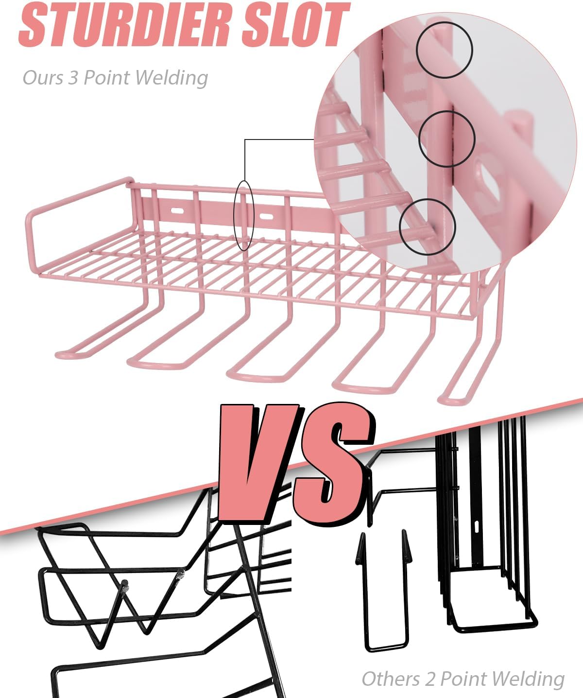 Pink Power Tool Organizer - Wall Mount Style for Power Tool Drill Stor