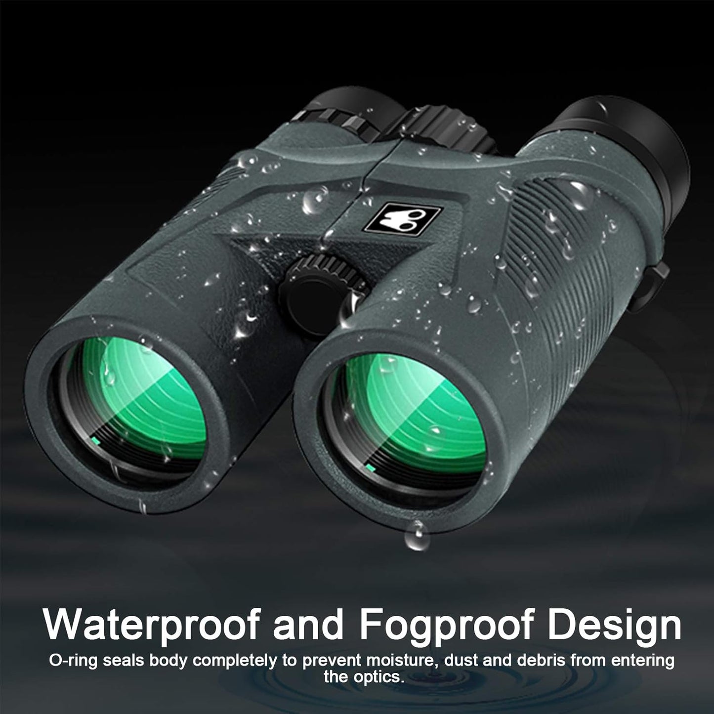 10x42 Binoculars for Adults with Smartphone Adapter, BAK4 Prism and FMC Lens, HD Professional Binoculars for Bird Watching Travel Hunting Wildlife Watching Outdoor Concerts Sports