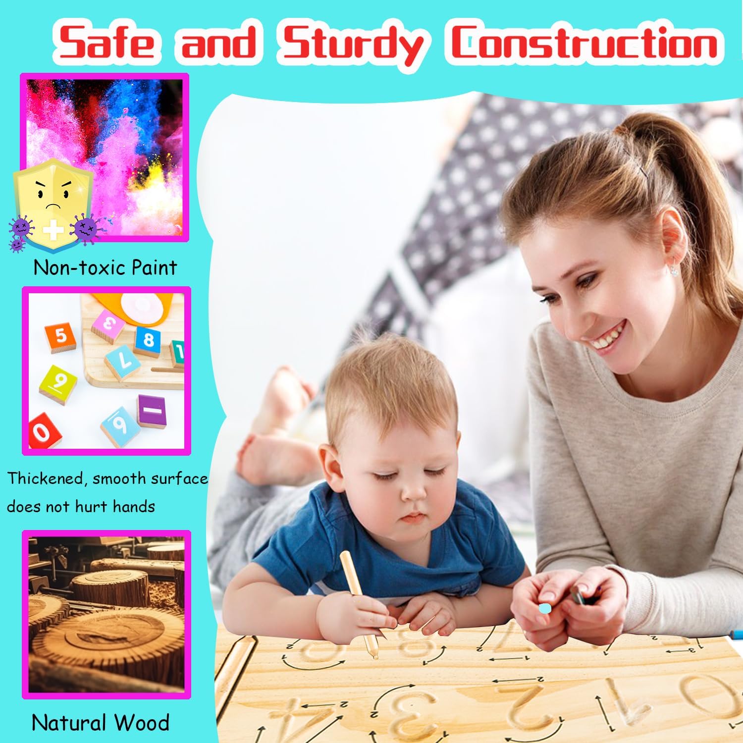 Montessori Toys for 3 4 5 Year Old,Preschool Learning Toys for Toddler