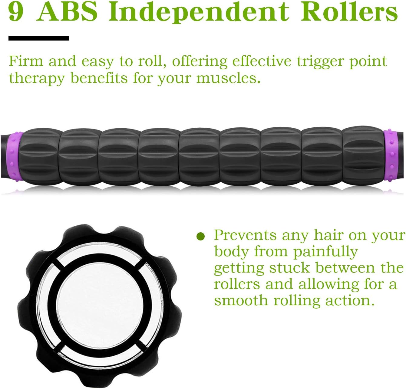 Muscle Roller Massage Roller Stick- Deep Tissue Fascia Blaster for Myo