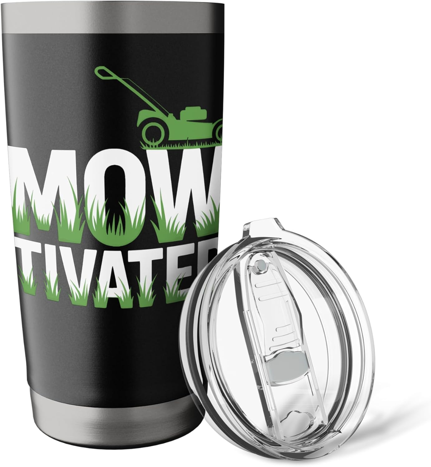 Lawn Mower Mowtivated Yard Care Junkie Landscaping Lovers Stainless Steel Insulated Tumbler