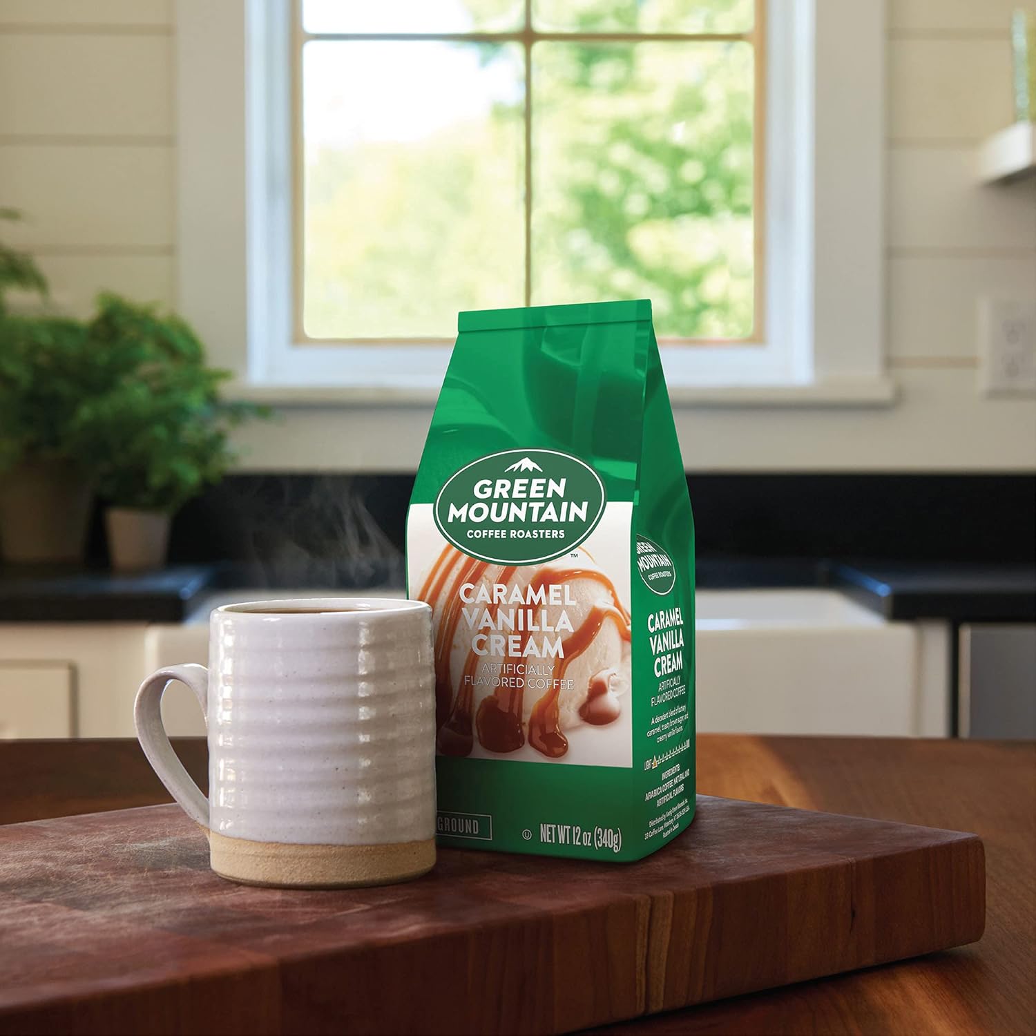 Green Mountain Coffee Roasters, Caramel Vanilla Cream, Ground Flavored