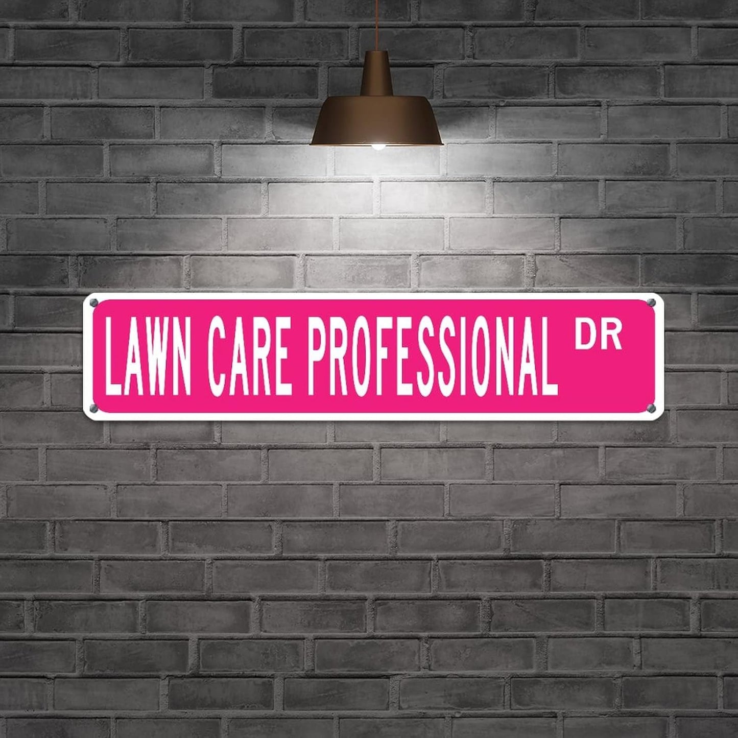 Lawn Care Professional Custom Street Sign Lawn Care Professional Metal Tin Sign Lawn Care Professional Gifts Modern Metal Sign Wall Art Wall Decor For Bedroom Living Room Kitchen Front Porch