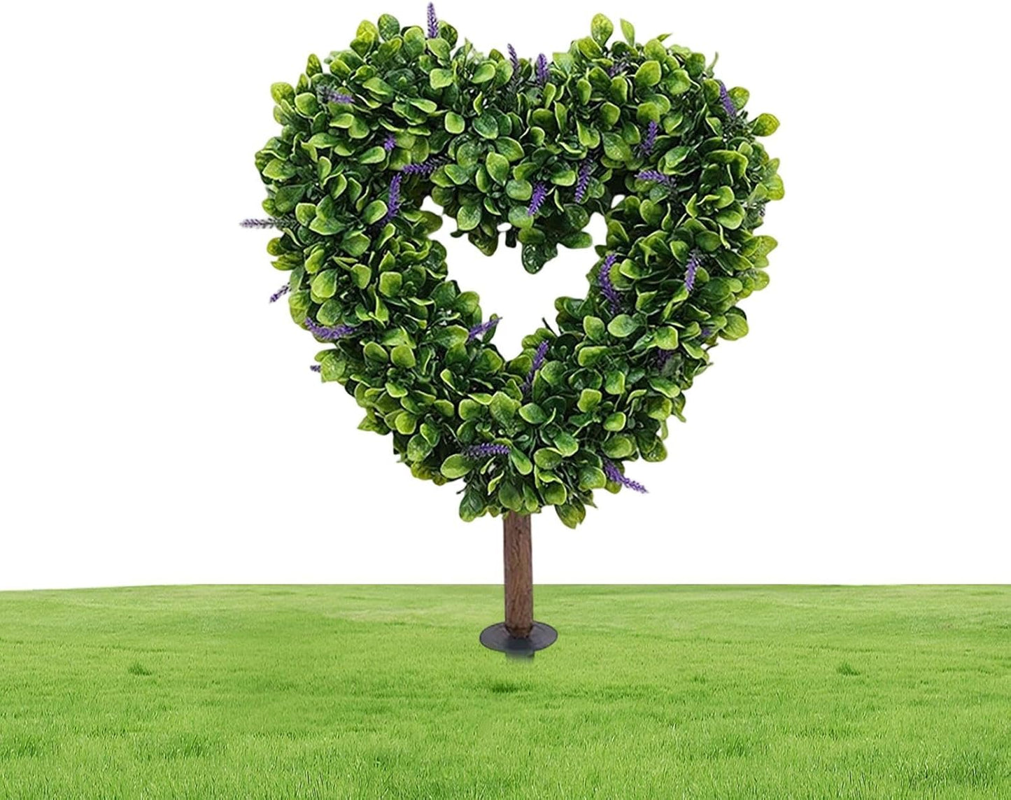 Artificial Topiary for Outdoors, 65 cm Valentine Plant with Stand for Outdoor and Indoor, Topiary Valentine with Stand, for Garden Wedding Spring Workshops Lawn Patio Porch Ca