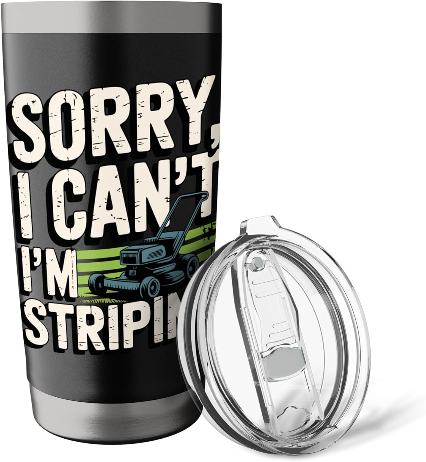 Lawn Striper Lawn Care Mowing Landscaping Striping Stainless Steel Insulated Tumbler