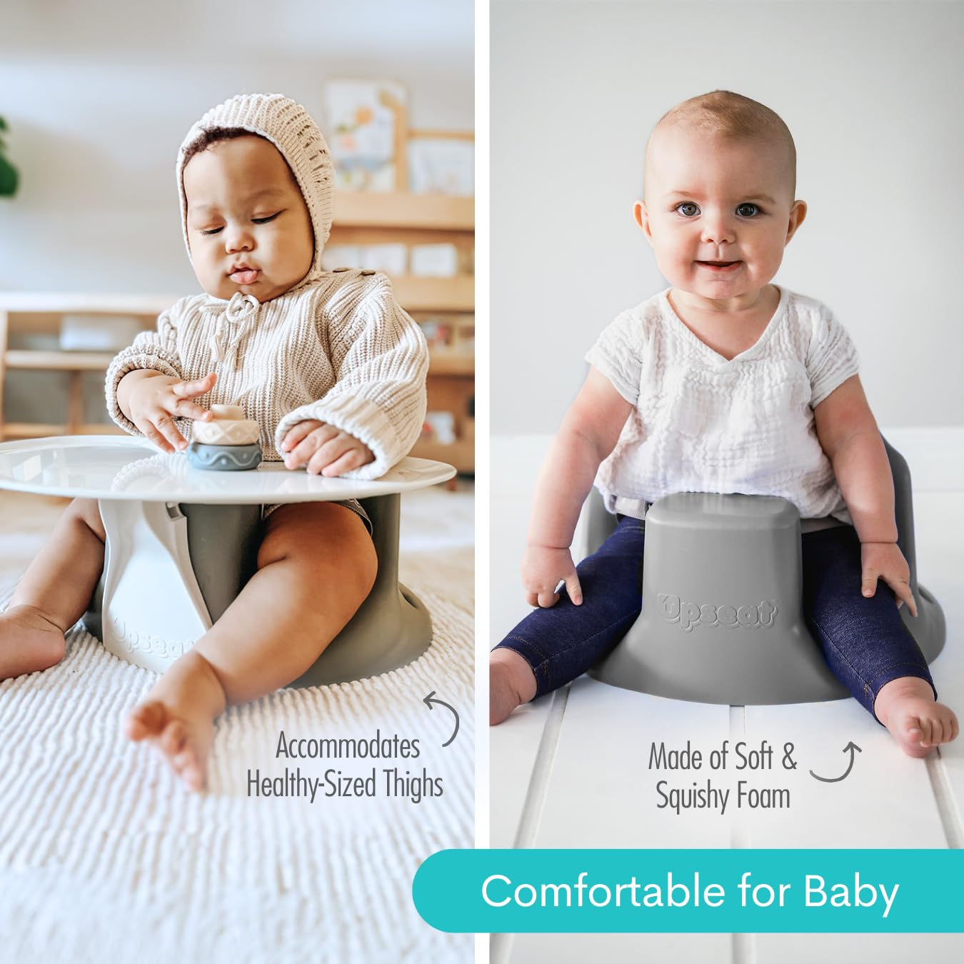 Upseat – The Original Ergonomic Baby Floor & Booster Seat with Tray, D