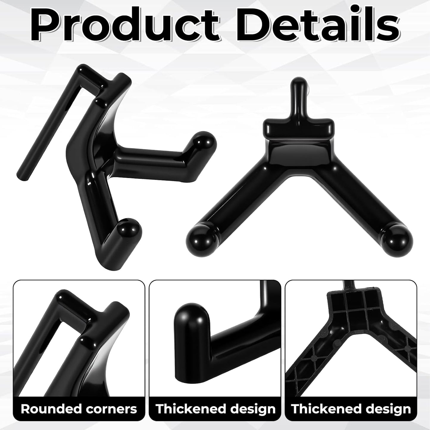 10 Pcs Tool Hooks Compatible with Plastic Shed Hanger, ABS V-Shaped Shed Hooks Multi Purpose Power Tool Hangers Holder Organization for Garden Tools Saving Space