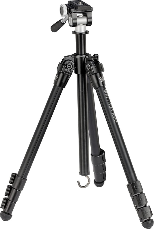 Vortex Optics Mountain Pass Tripod Kit - 2-Way Pan Head, 22 lb Max Loa
