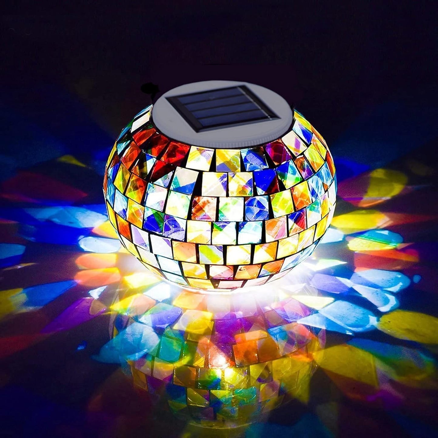 Starryfill Color Changing Solar Glass Block Led Table Lights - Rechargeable, Outdoor & Indoor, Ideal Gifts