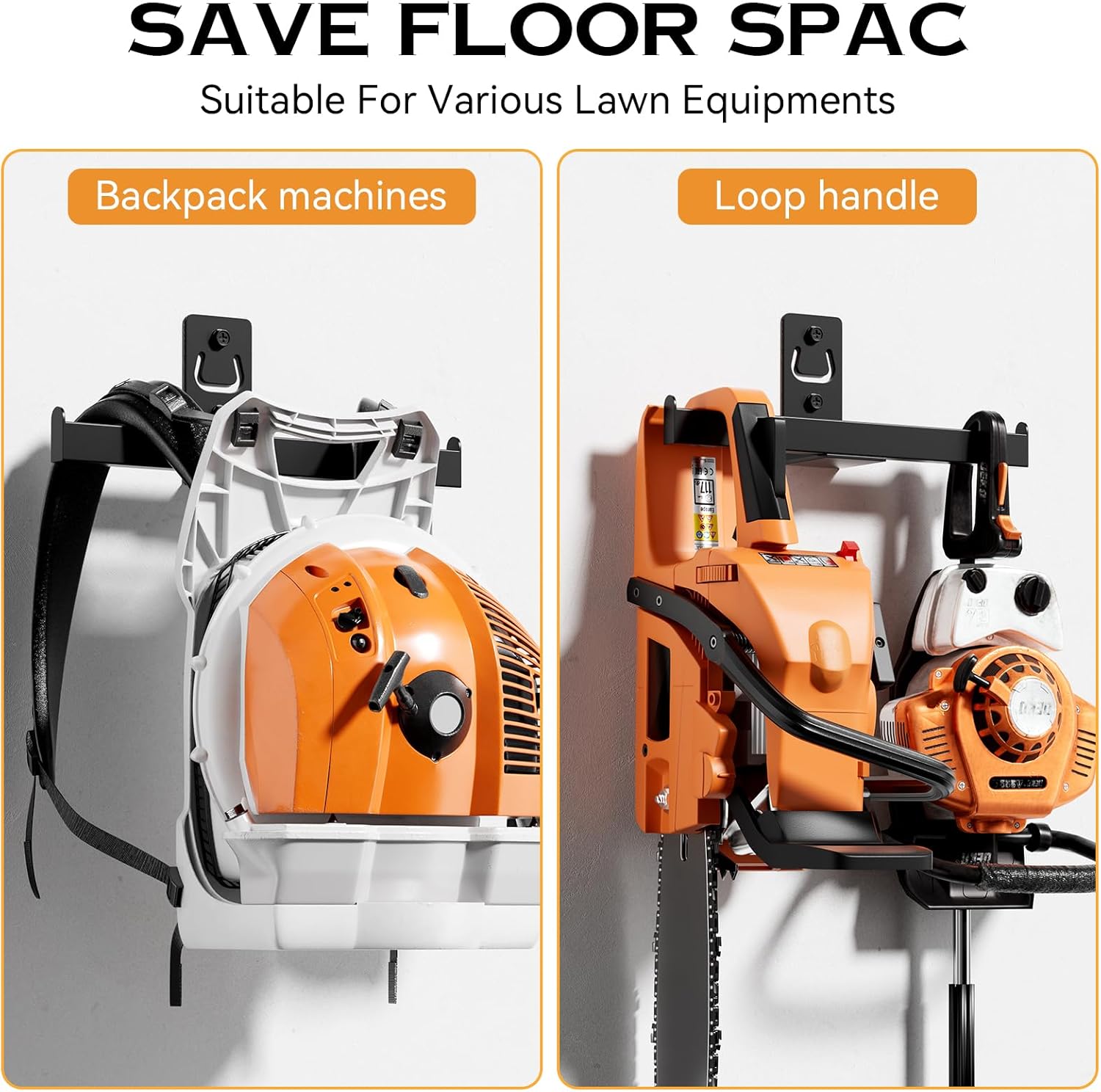 Backpack Leaf Blower Hanger, Backpack Sprayer Wall Mount,Heary Duty Ch