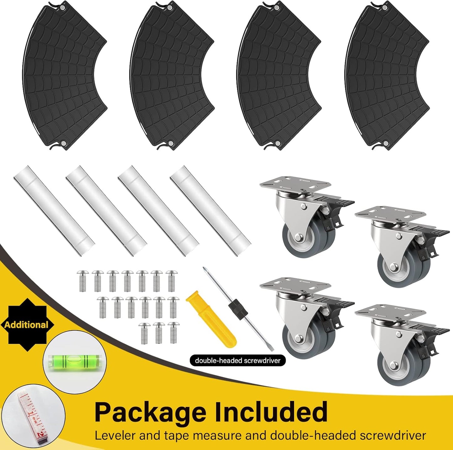 Goovilla Heavy Duty Plant Stand with Wheels, 1Pack Adjustable 15-22 Pl