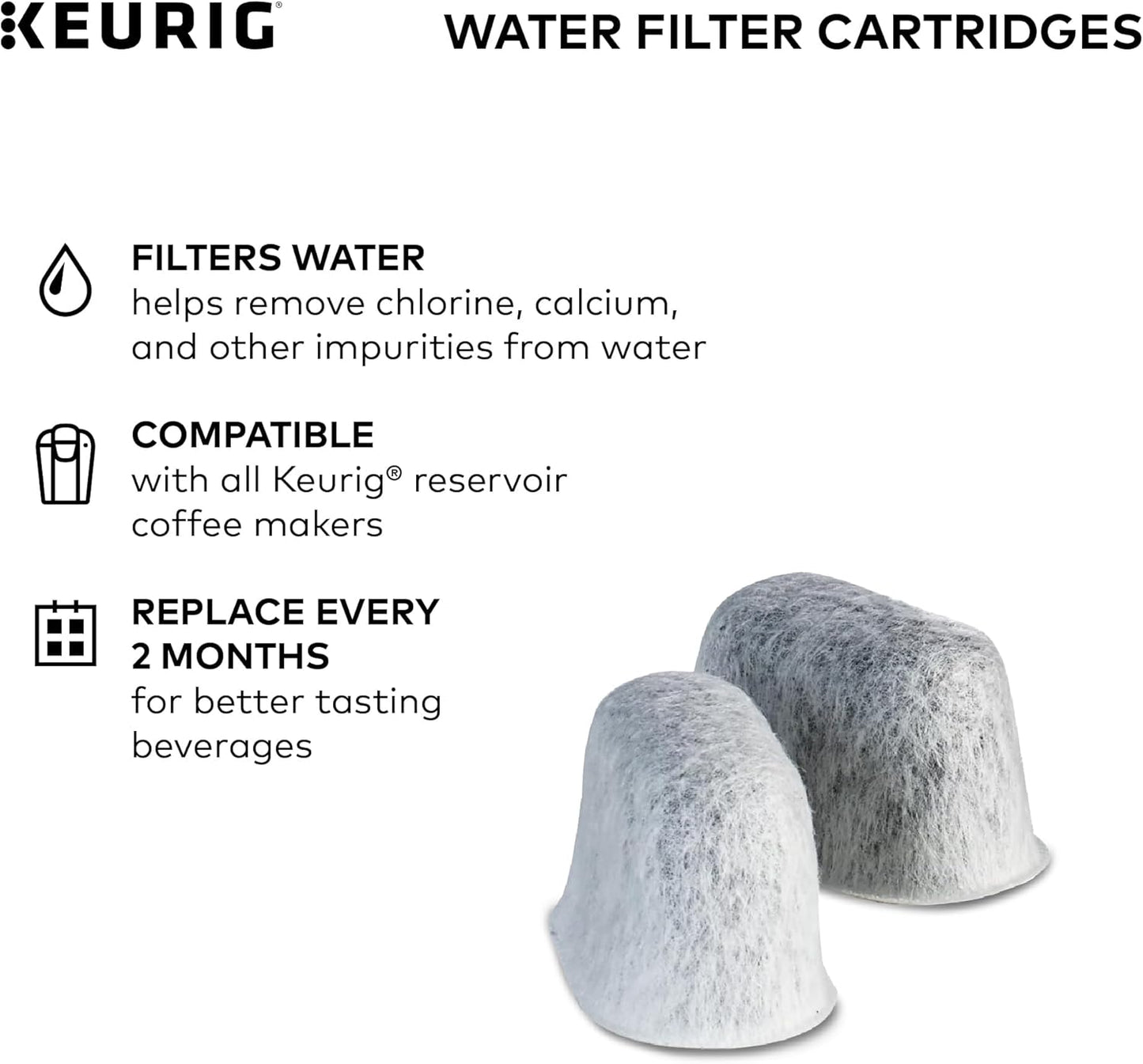 Keurig Water Filter Refill Cartridges, Replacement Water Filter Cartri