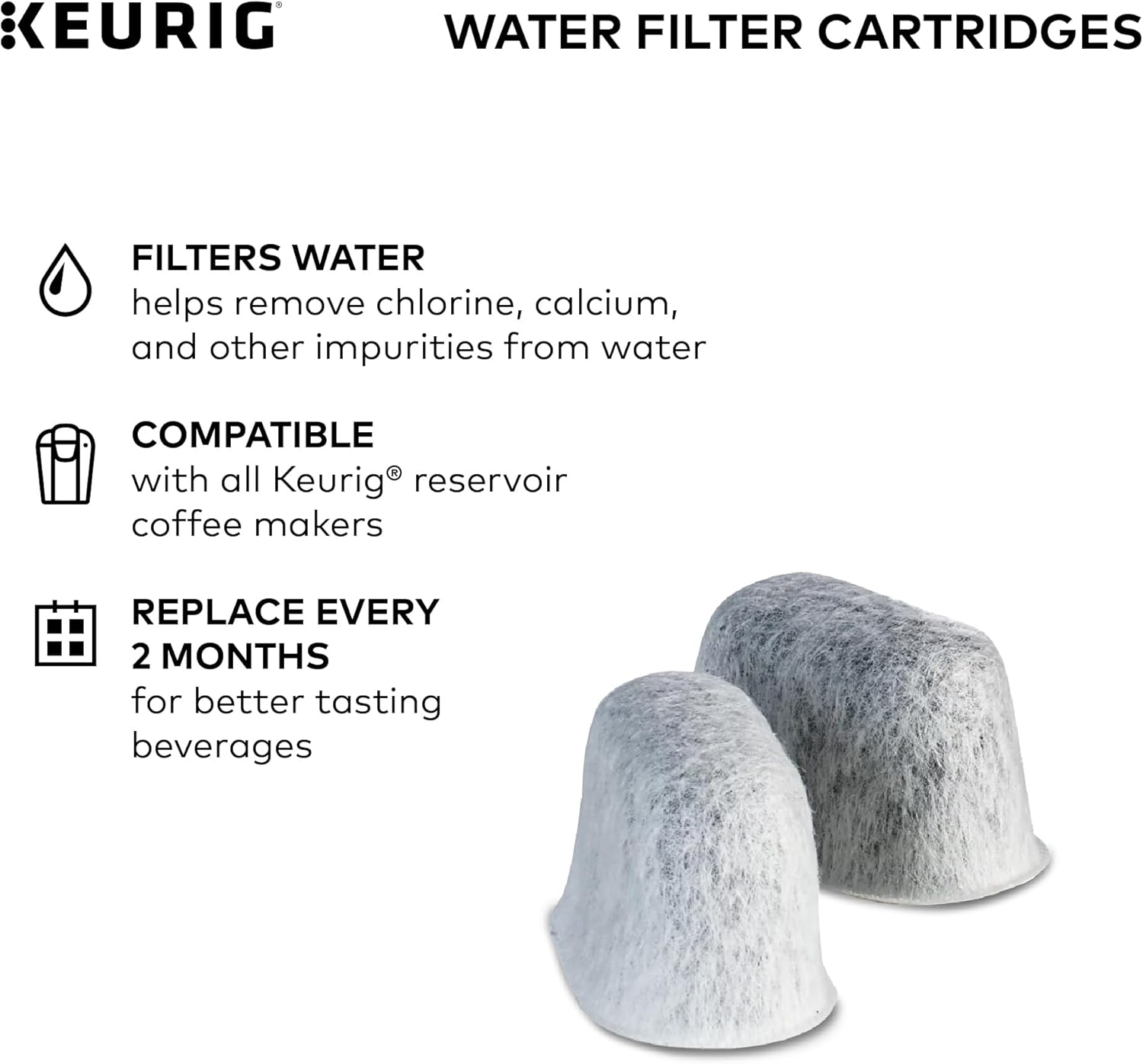 Keurig Water Filter Refill Cartridges, Replacement Water Filter Cartri