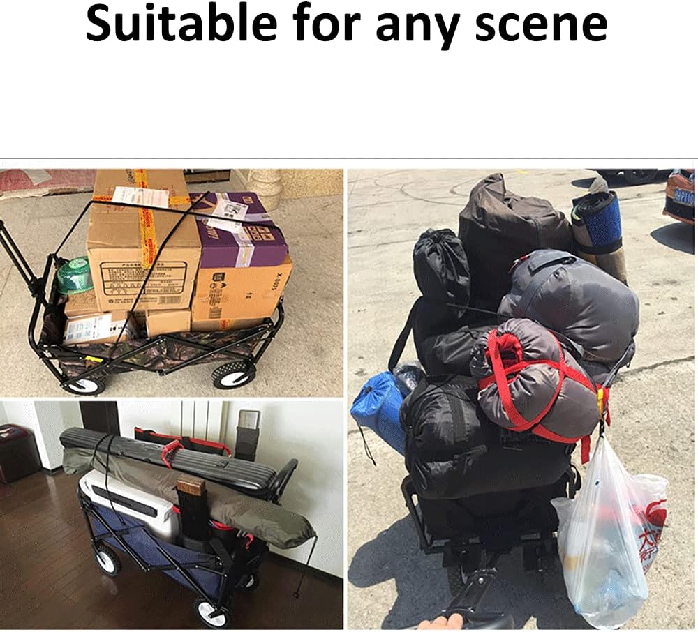 Outdoor camping car 8 inch rubber wheel camping camping picnic small trailer cart trolley cart shopping cart