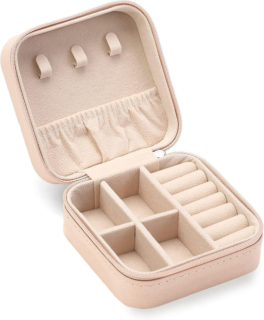 Travel Jewelry Case, Mini Portable Jewelry Travel Boxes, Small Jewelry