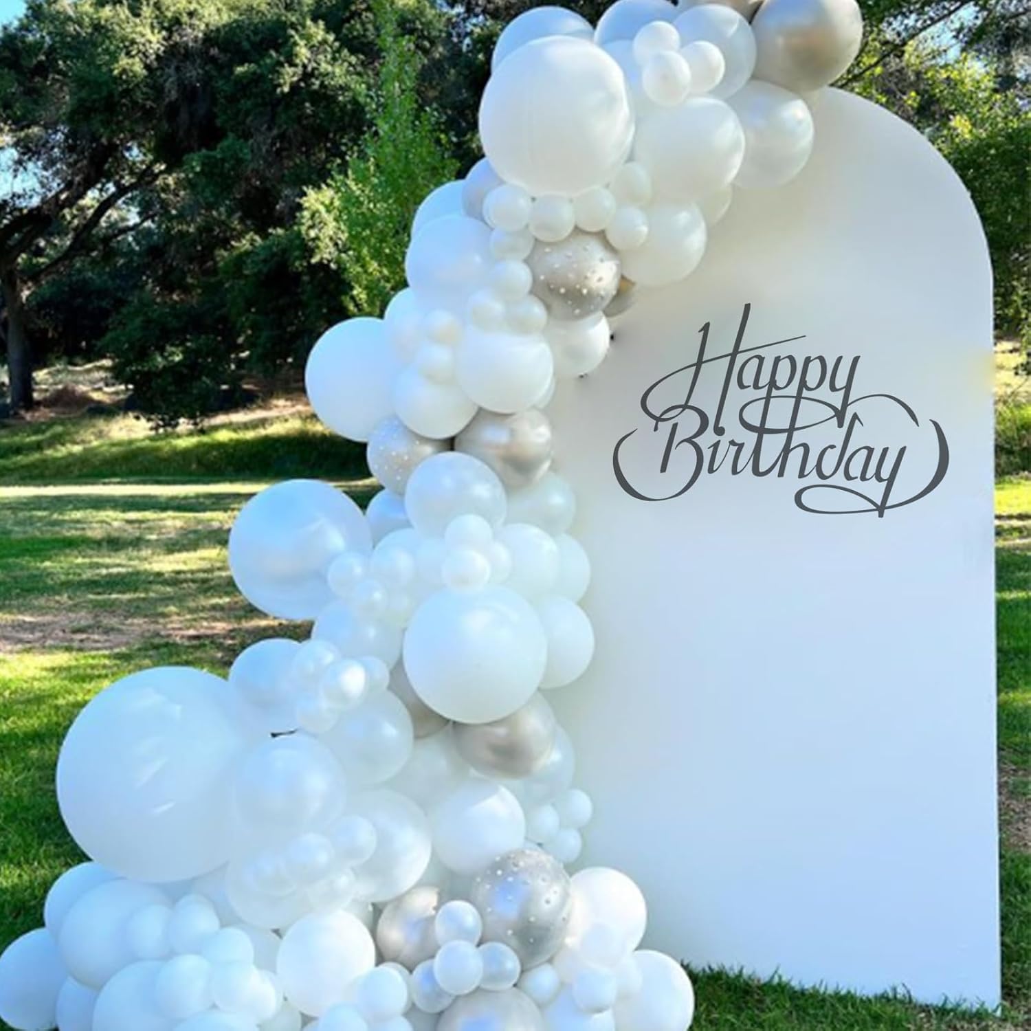 White Balloons 12 inch, White Latex Balloons 50pcs Party Balloon for E