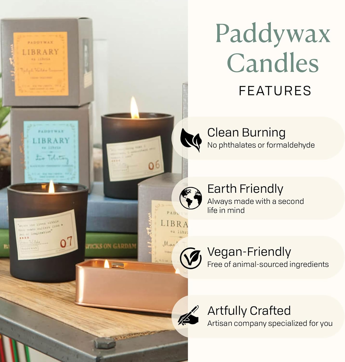Paddywax Candles Library Dickens
