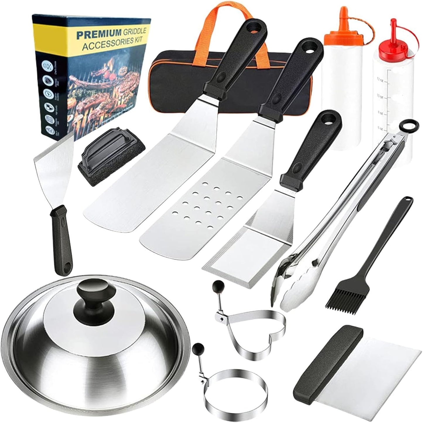 Barbecue Set - Efficient Grill Accessories Tool,Portable Heavy-Duty 14