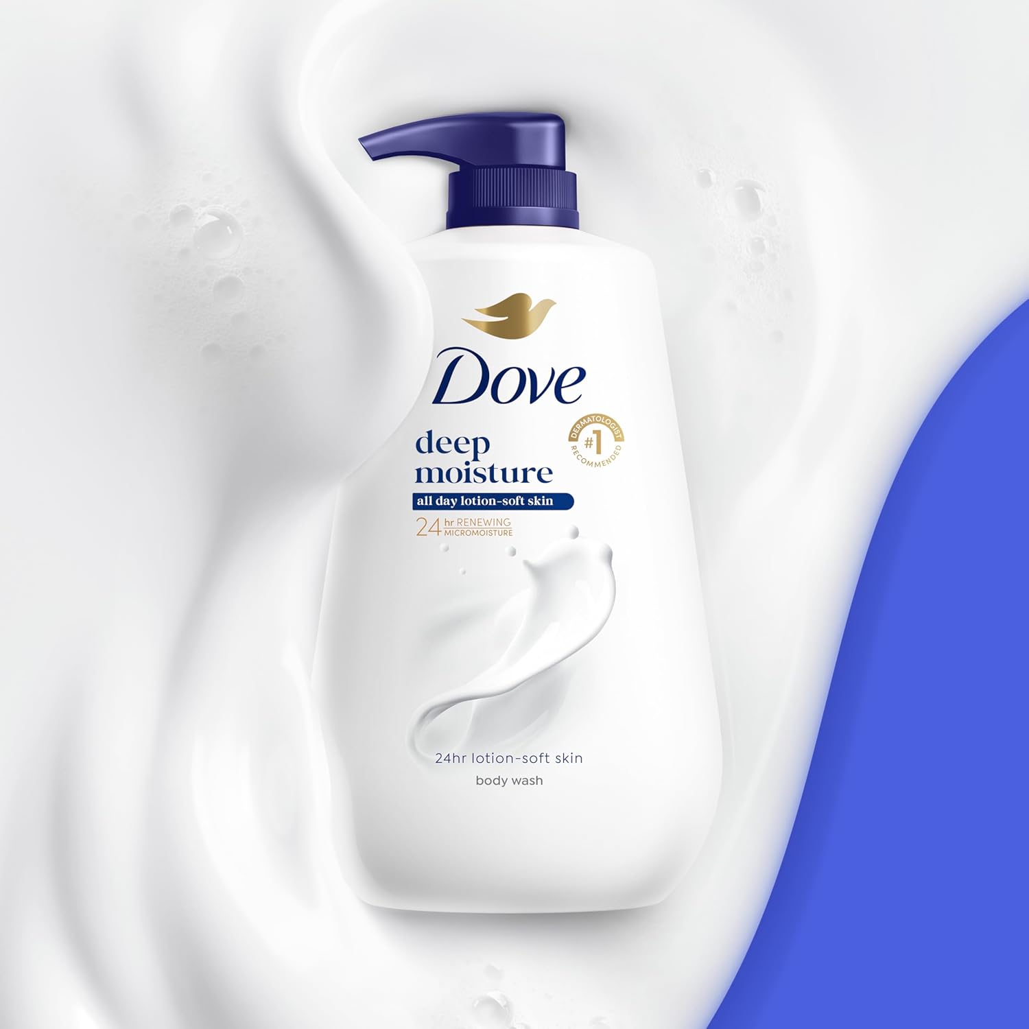 Dove Body Wash Deep Moisture for 24hr Lotion-Soft Skin Moisture Moistu