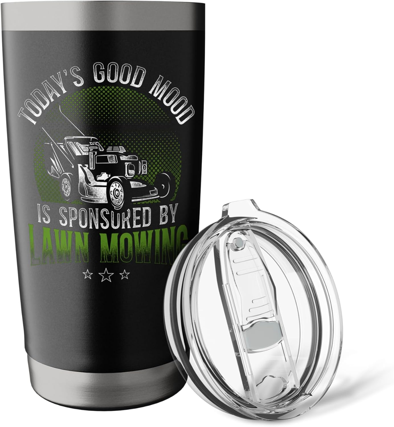 Lawn Mower Mowing Dad Father Landscaper Vintage TodayS Good Stainless Steel Insulated Tumbler