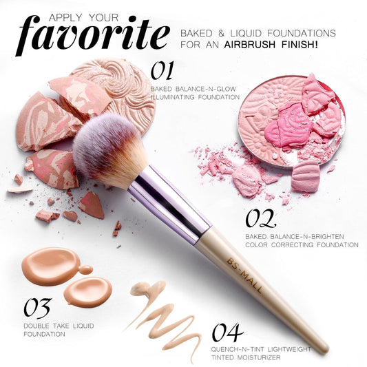 BS-MALL Makeup Brush Set 18 Pcs Premium Synthetic Foundation Powder Co