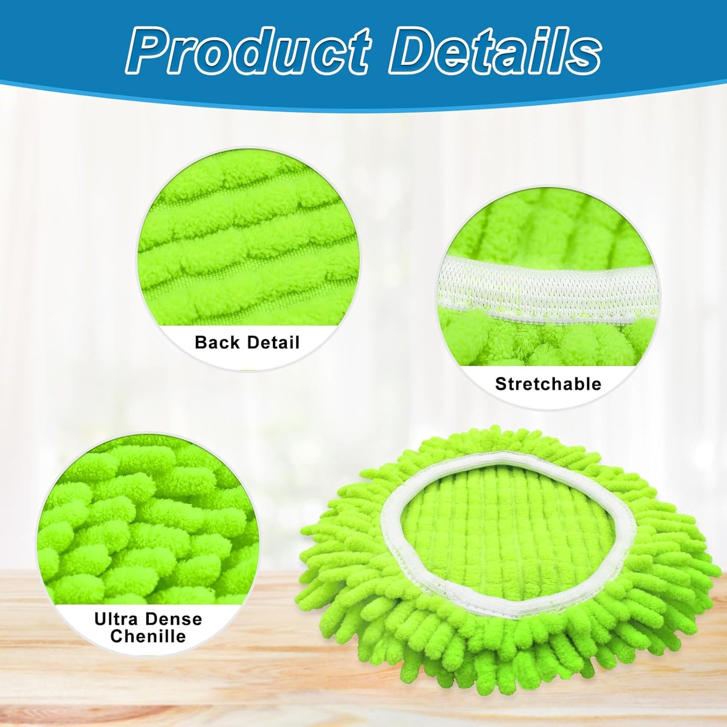 Mop Replace Head for O Cedar, Spin Mop Heads Replacements for Ocedar E